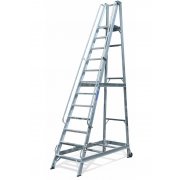 Lyte Industrial WS12 Warehouse Ladder - Side Rails - 12 Treads / Steps